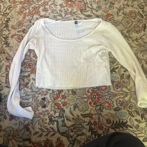 H and M long sleeve ripped top